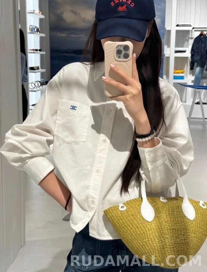 셀린느 셀린느 개선문 엠블럼 자수 셔츠 상세 이미지