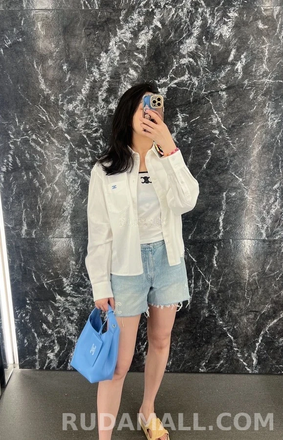 셀린느 셀린느 개선문 엠블럼 자수 셔츠 상세 이미지