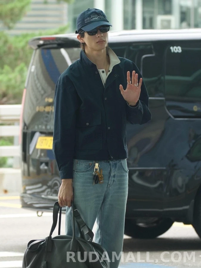 생로랑 세인트로랑 로고 자수 양면 자켓 상세 이미지
