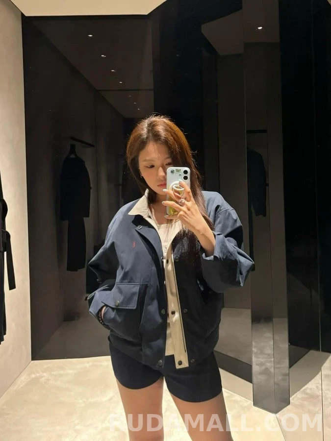 생로랑 세인트로랑 로고 자수 양면 자켓 상세 이미지