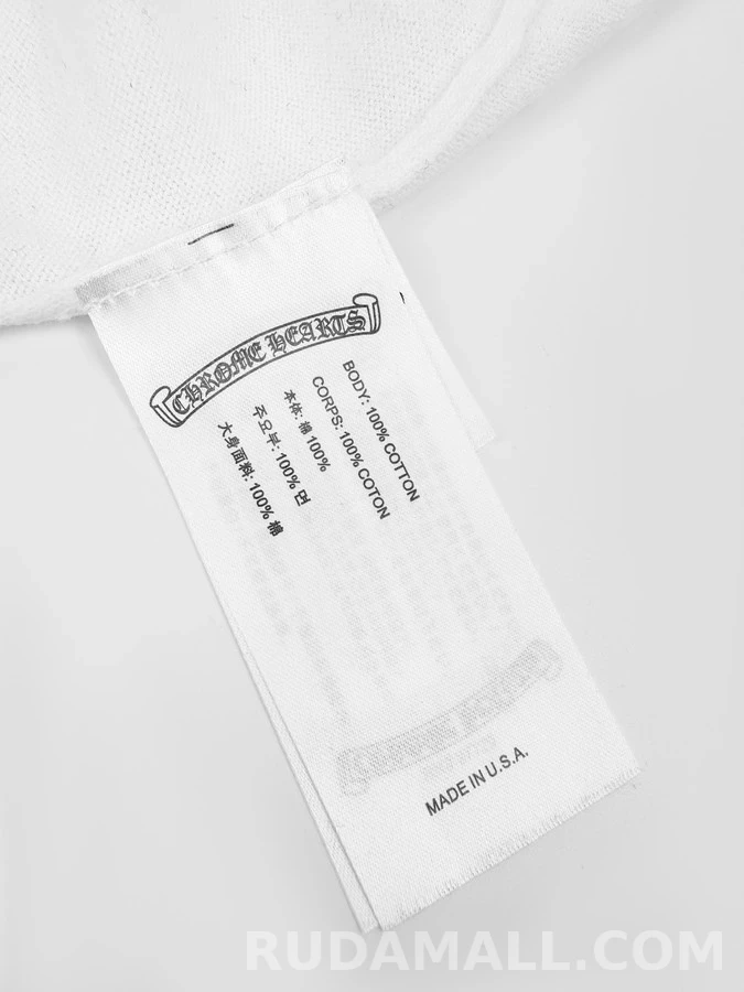 크롬하츠 크롬하츠 블랙앤화이트 크로스 로고 긴팔 티셔츠 상세 이미지