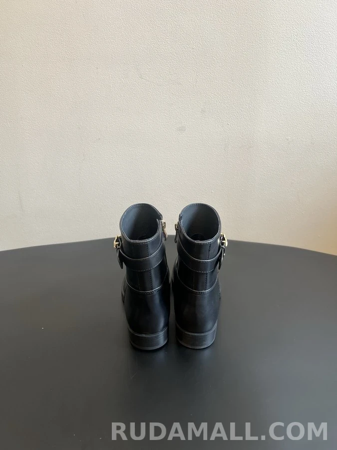 샤넬 샤넬 금속 버클 벨트 앵클 부츠 상세 이미지