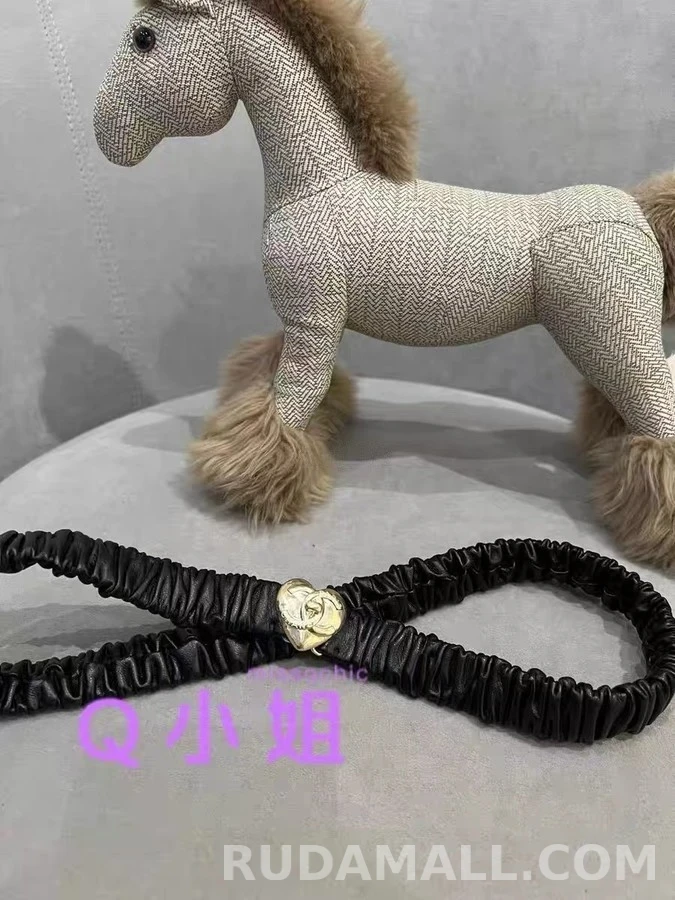 샤넬 샤넬 하트 로고 셔링 엘라스틱 벨트 상세 이미지
