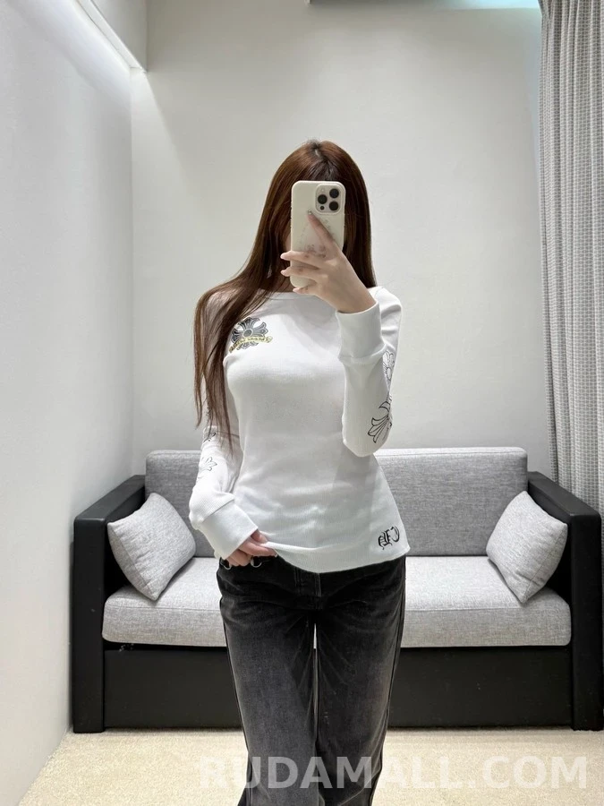 크롬하츠 크롬하츠 크로스 와플 긴팔 티셔츠 상세 이미지
