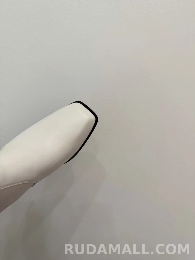 샤넬 샤넬 램스킨 스퀘어 토 롱 부츠 상세 이미지