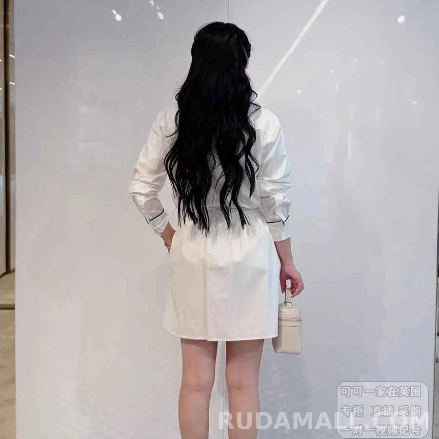 버버리 버버리 플로럴 자수 파이핑 셔츠 상세 이미지