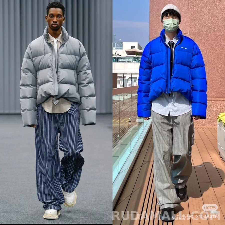 발렌시아가 발렌시아가 언밸런스 패딩 상세 이미지