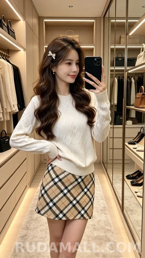 샤넬 샤넬 더블C 로고 펀칭 니트 상세 이미지