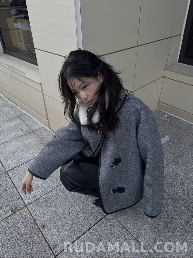 로로피아나 로로피아나 퍼 칼라 울 더플 코트 상세 이미지