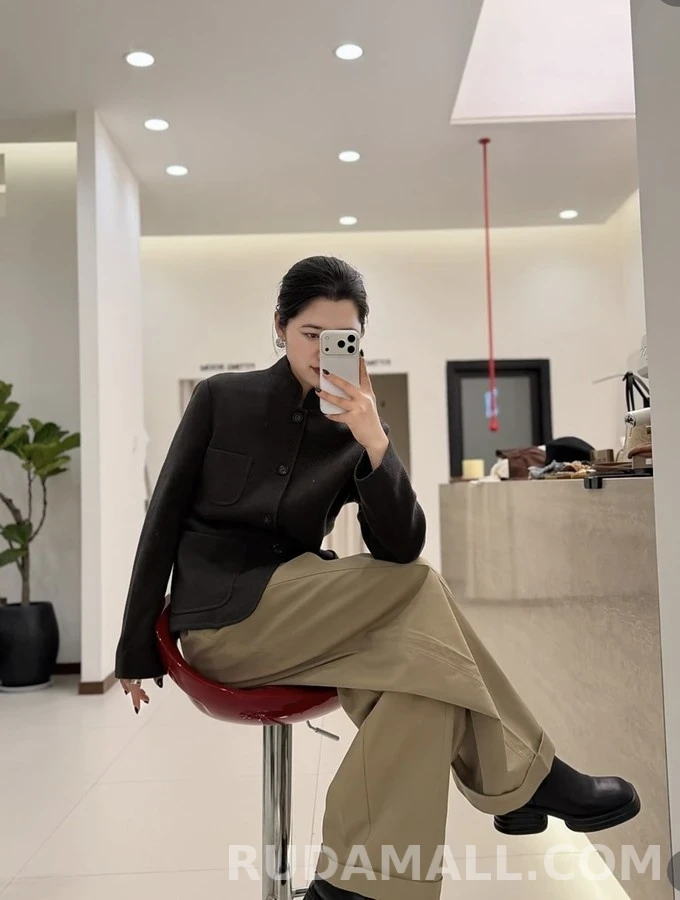 로로피아나 로로피아나 신중식 스탠드넥 더블페이스 자켓 상세 이미지