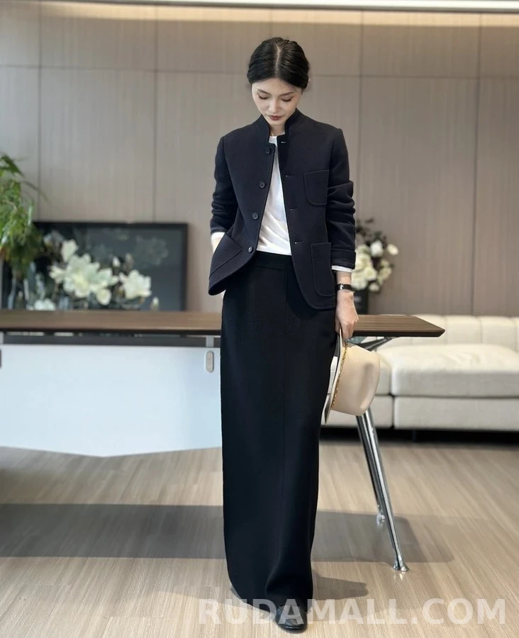 로로피아나 로로피아나 신중식 스탠드넥 더블페이스 자켓 상세 이미지