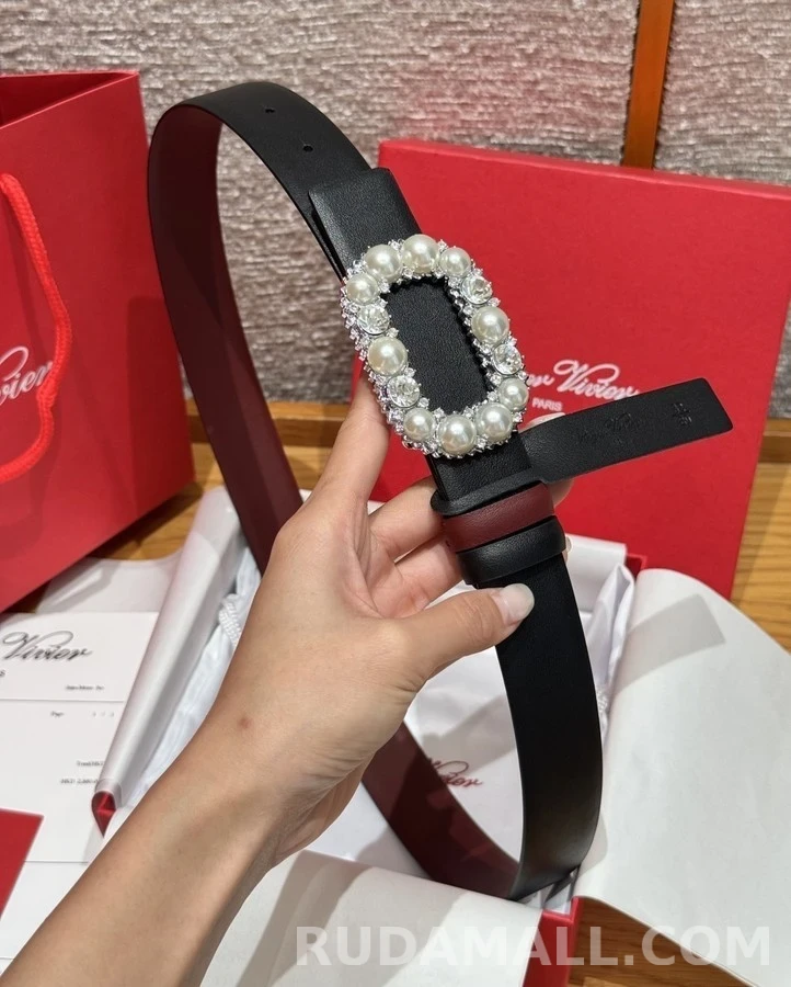 로저 비비에 로저비비에 진주 큐빅 버클 벨트 상세 이미지