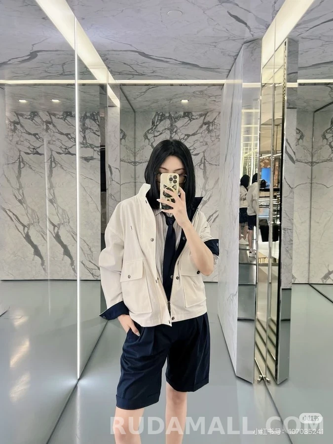 생로랑 세인트로랑 투톤 카라 리버서블 워크웨어 자켓 상세 이미지
