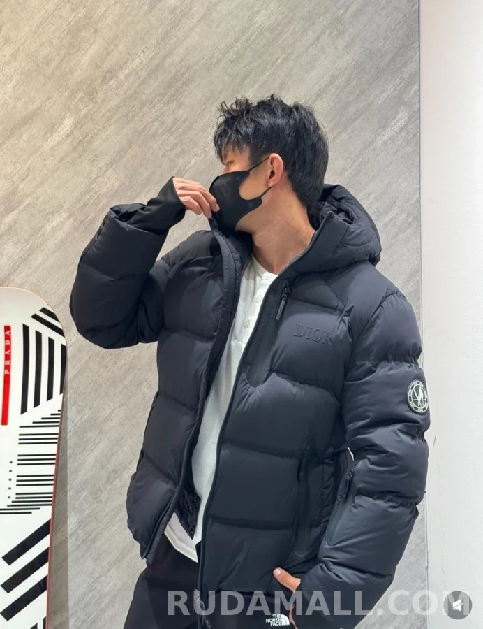 디올 디올 로고 후드 패딩 상세 이미지