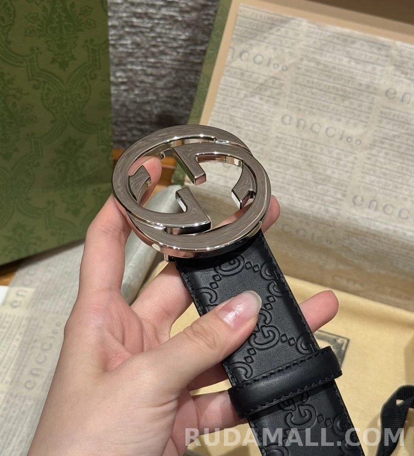 구찌 구찌 인터로킹 G 버클 4cm 벨트 상세 이미지
