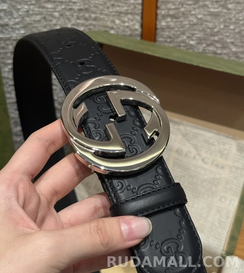 구찌 구찌 인터로킹 G 버클 4cm 벨트 상세 이미지