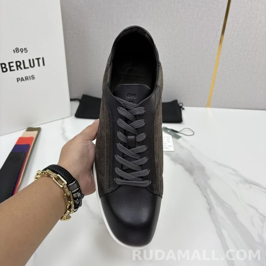 벨루티 벨루티 스텔라 스웨이드 레더 스니커즈 상세 이미지