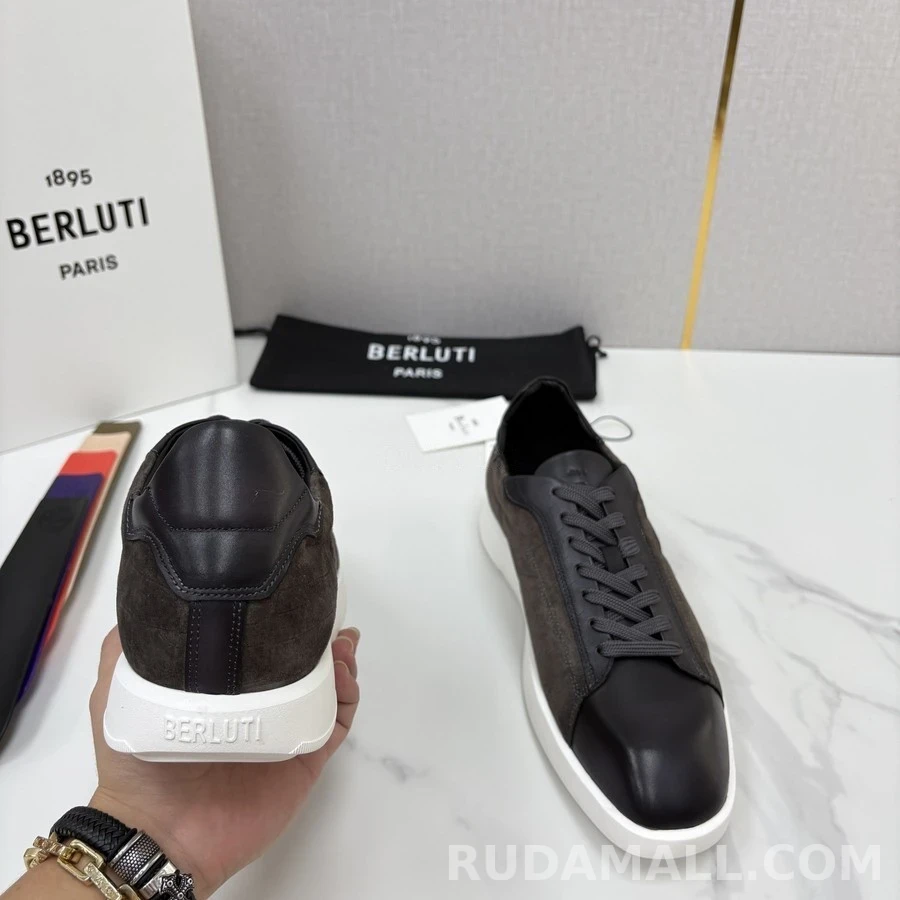 벨루티 벨루티 스텔라 스웨이드 레더 스니커즈 상세 이미지