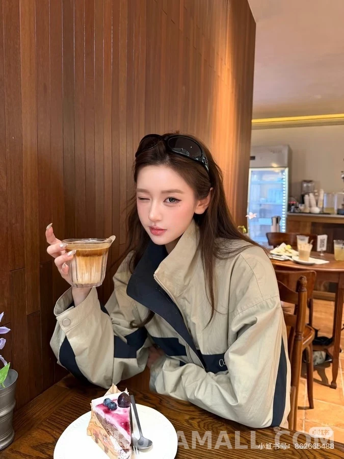 생로랑 세인트로랑 배색 자수 자켓 상세 이미지