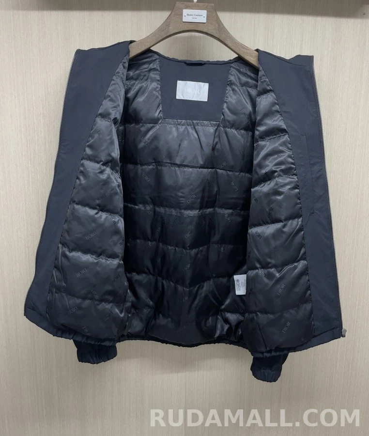 디올 디올 엠보싱 로고 후드 경량 패딩 상세 이미지