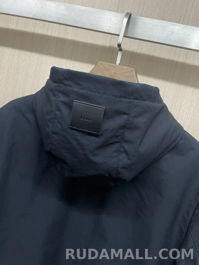 디올 디올 엠보싱 로고 후드 경량 패딩 상세 이미지