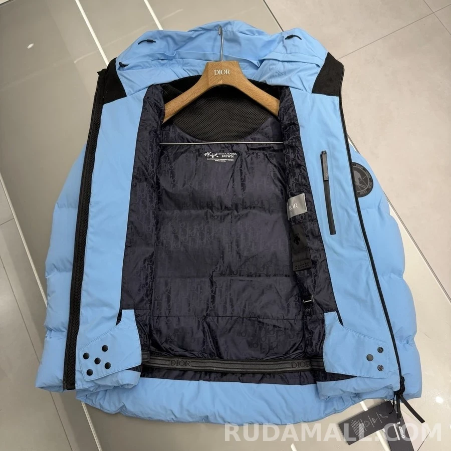 디올 디올 로고 후드 패딩 자켓 상세 이미지
