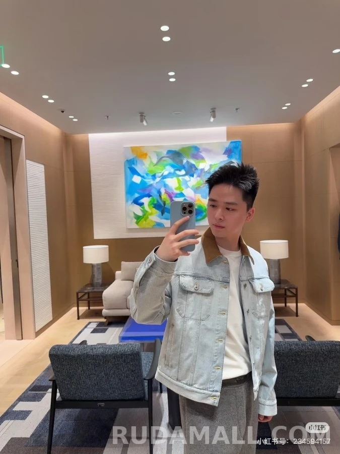 디올 디올 코듀로이 카라 데님 자켓 상세 이미지