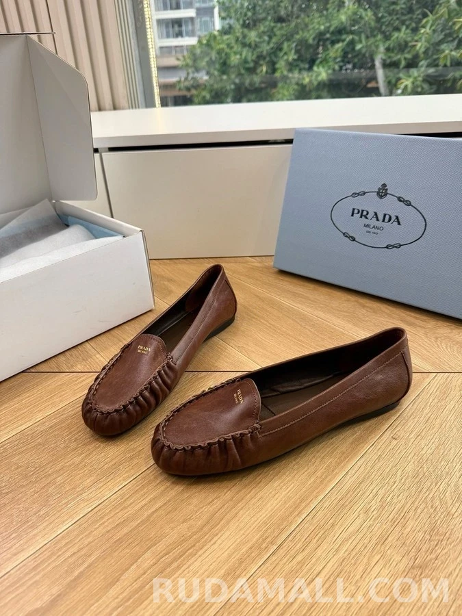 프라다 프라다 레트로 주름 로퍼 상세 이미지
