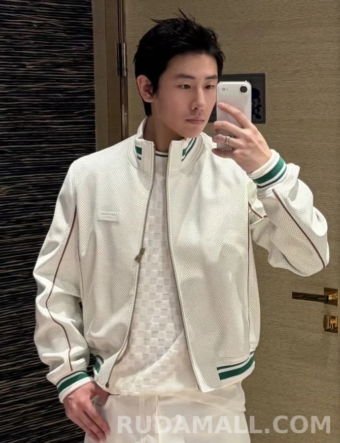 루이비통 루이비통 타공 레더 스트라이프 자켓 상세 이미지