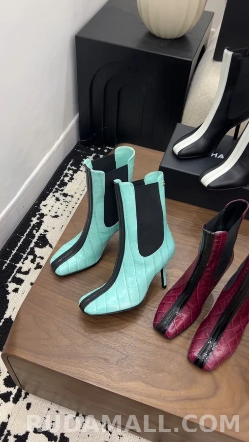 샤넬 샤넬 악어엠보 첼시 부츠 상세 이미지