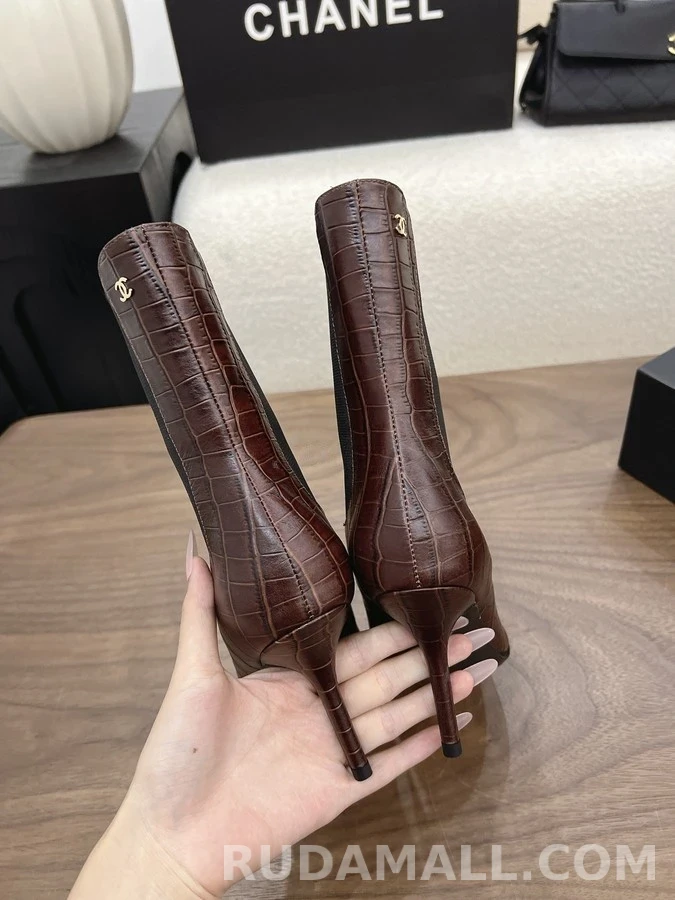 샤넬 샤넬 악어엠보 첼시 앵클부츠 상세 이미지
