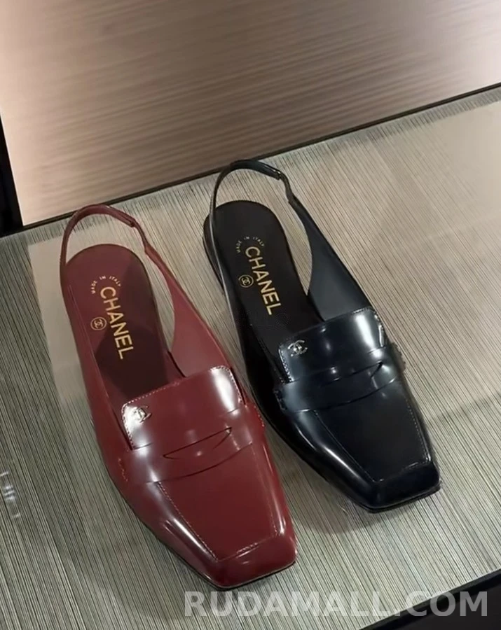 샤넬 샤넬 페이턴트 슬링백 로퍼 상세 이미지