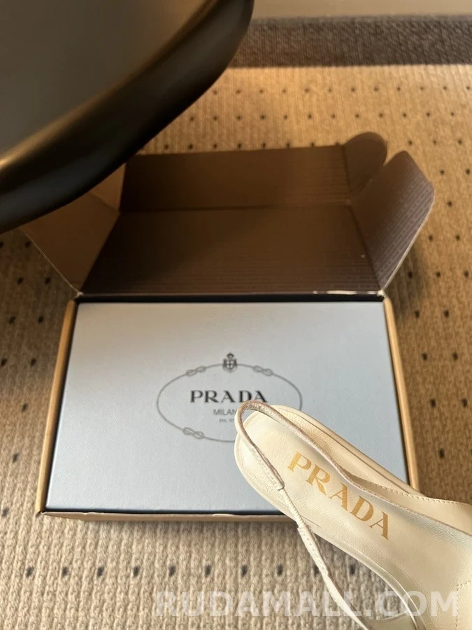프라다 프라다 프린지 보우 슬링백 힐 상세 이미지