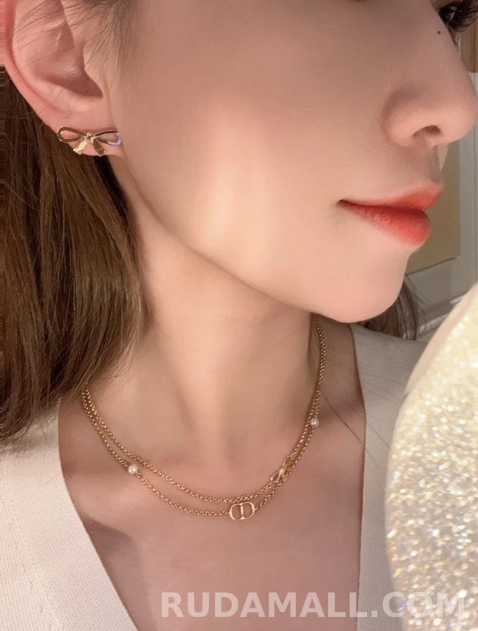 디올 디올 레터링 보우 귀걸이 상세 이미지