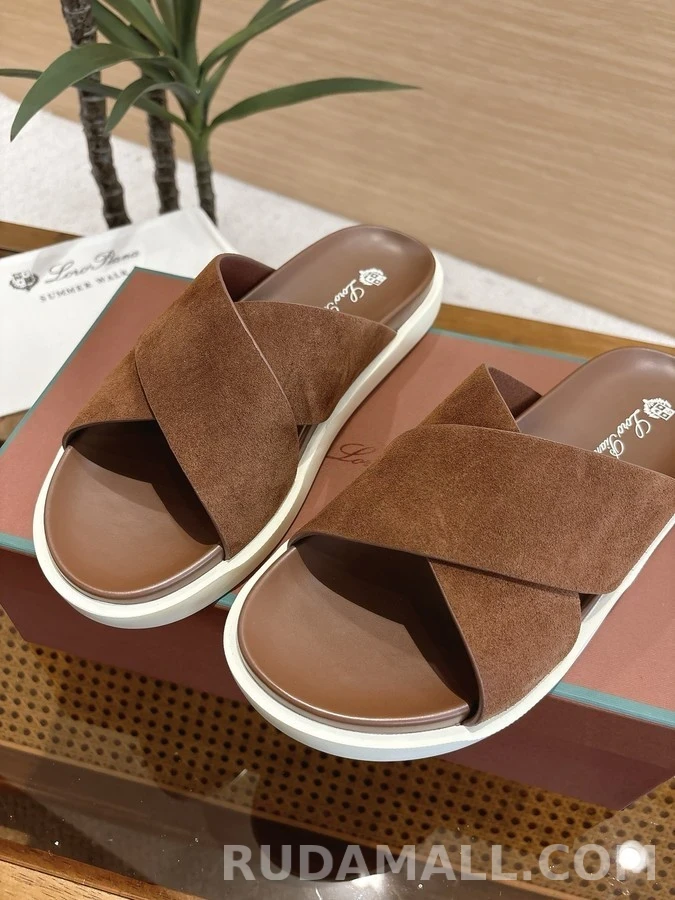 로로피아나 로로피아나 크로스 스트랩 뮬 슬리퍼 상세 이미지