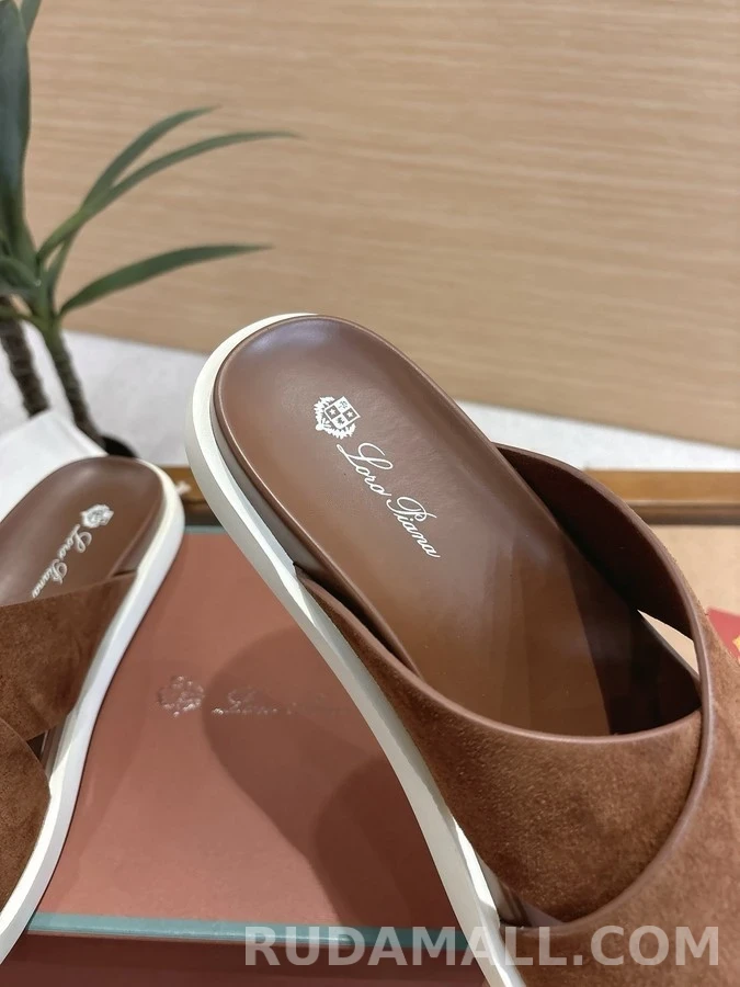 로로피아나 로로피아나 크로스 스트랩 뮬 슬리퍼 상세 이미지