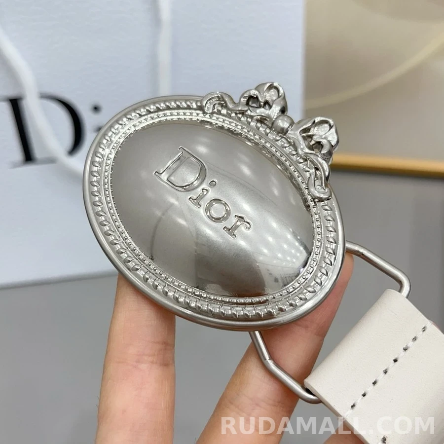 디올 디올 오벌 로고 버클 가죽 벨트 상세 이미지
