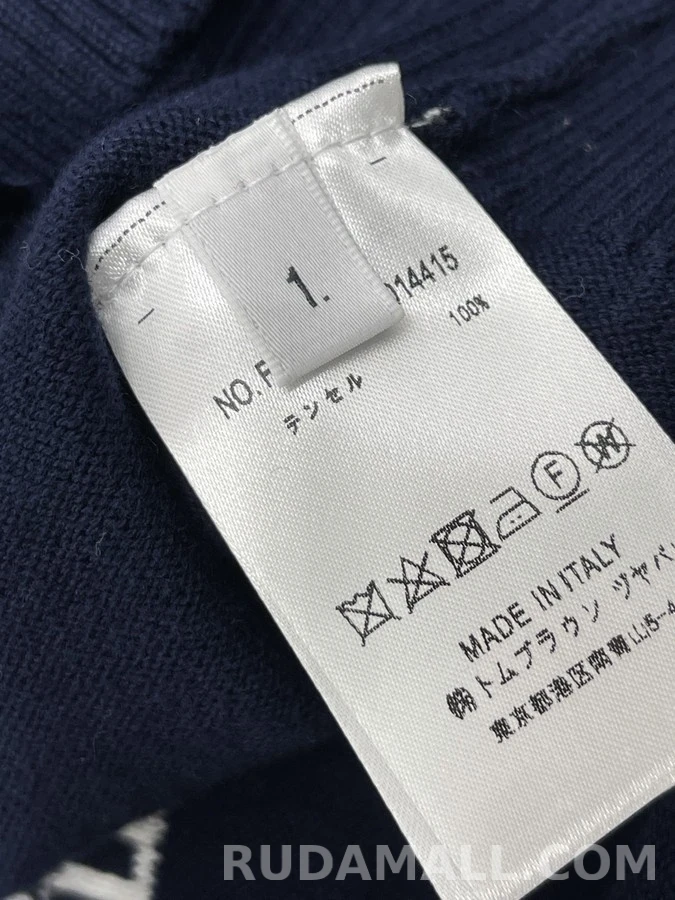 톰브라운 톰브라운 세일보트 자수 V넥 가디건 상세 이미지