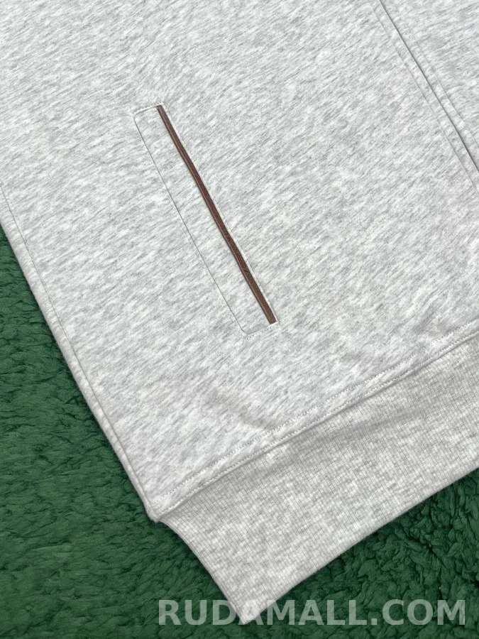 브루넬로 쿠치넬리 브루넬로 쿠치넬리 스탠드 칼라 집업 맨투맨 상세 이미지