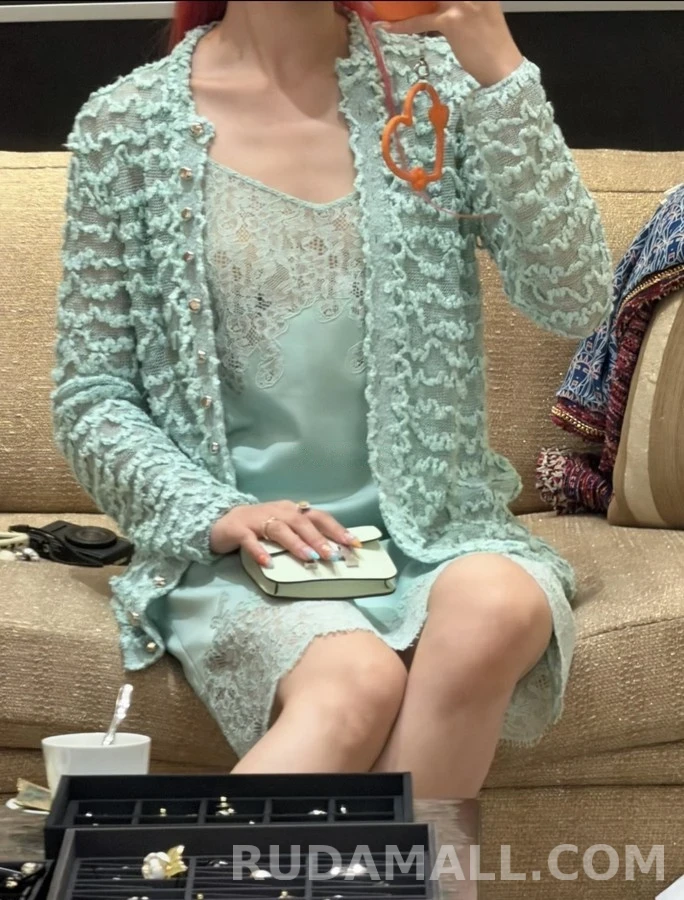 샤넬 샤넬 물결 오픈워크 니트 가디건 상세 이미지