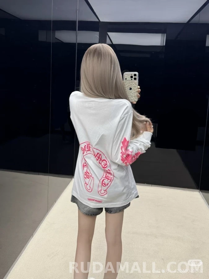 크롬하츠 크롬하츠 호스슈 크로스 긴팔 티셔츠 상세 이미지