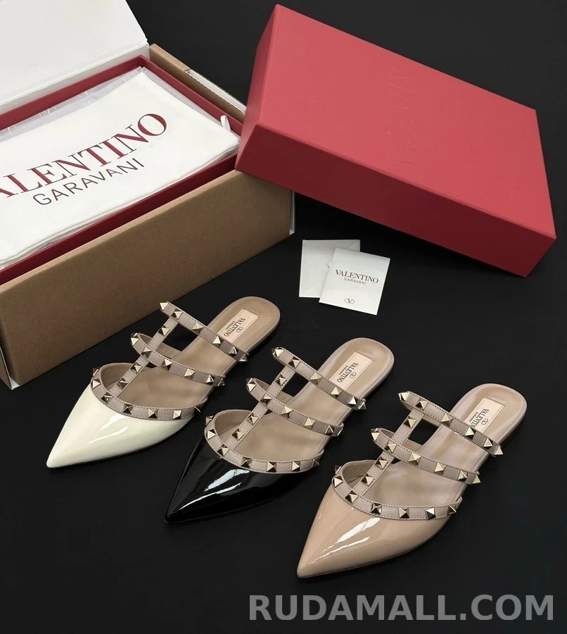 발렌티노 발렌티노 락스터드 포인티드 뮬 상세 이미지