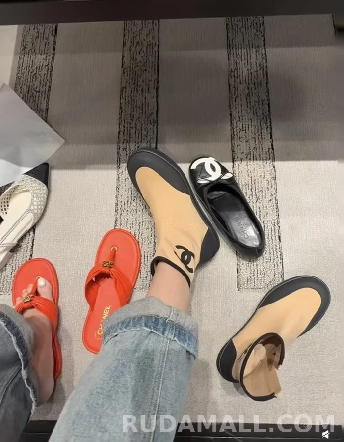 샤넬 샤넬 코코 비치 탄력 앵클 부츠 상세 이미지