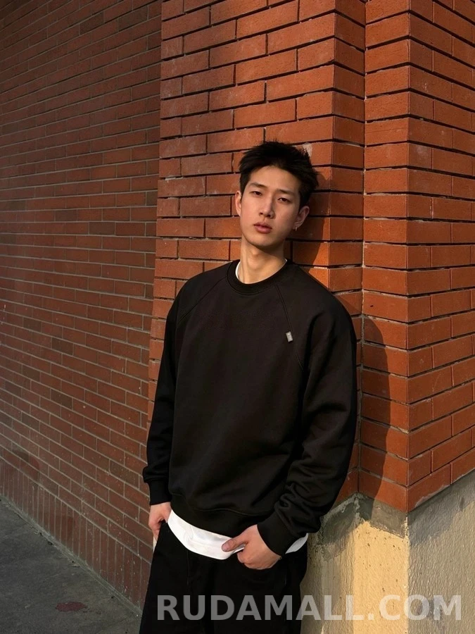 프라다 프라다 라벨 라글란 긴팔 티셔츠 상세 이미지