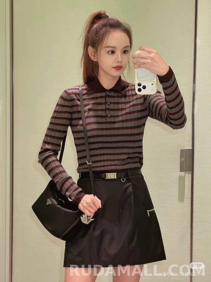 폴로 랄프 로렌 폴로 랄프 로렌 레트로 스트라이프 폴로넥 니트 상세 이미지
