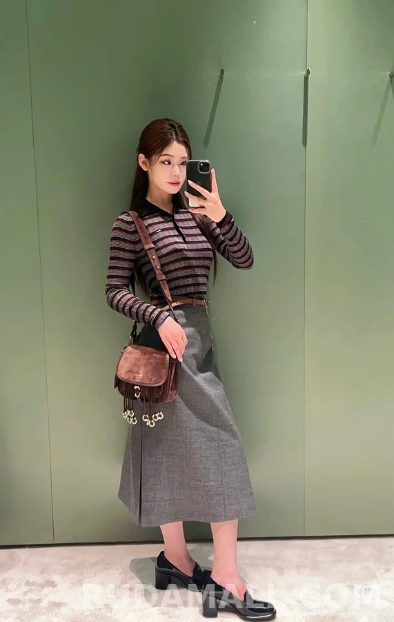 폴로 랄프 로렌 폴로 랄프 로렌 레트로 스트라이프 폴로넥 니트 상세 이미지