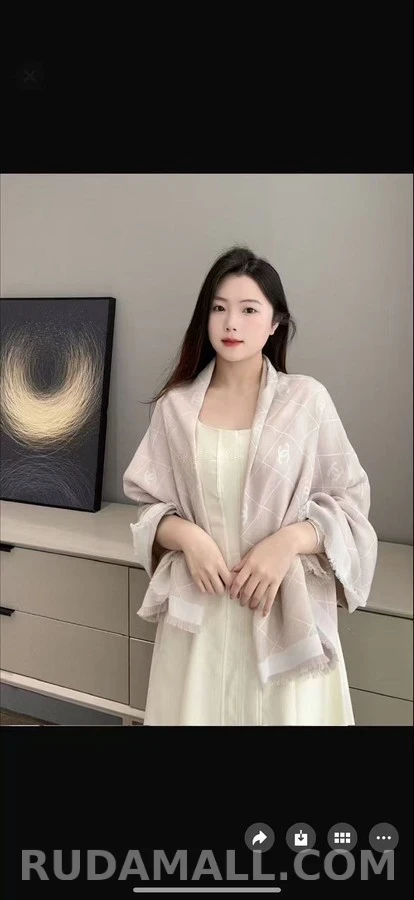 샤넬 샤넬 다이아몬드 패턴 스카프 상세 이미지