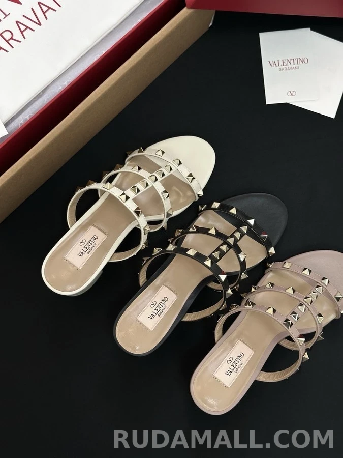 발렌티노 발렌티노 락스터드 스퀘어토 샌들 상세 이미지