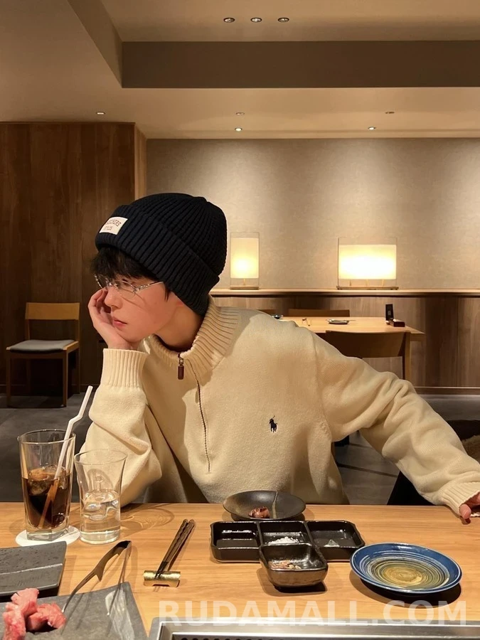 폴로 랄프 로렌 폴로 랄프 로렌 하프집업 포니 자수 니트 상세 이미지