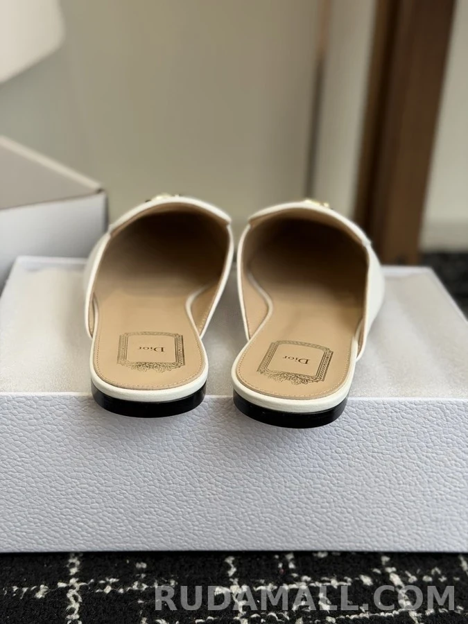 디올 디올 금장 로고 로퍼 뮬 상세 이미지